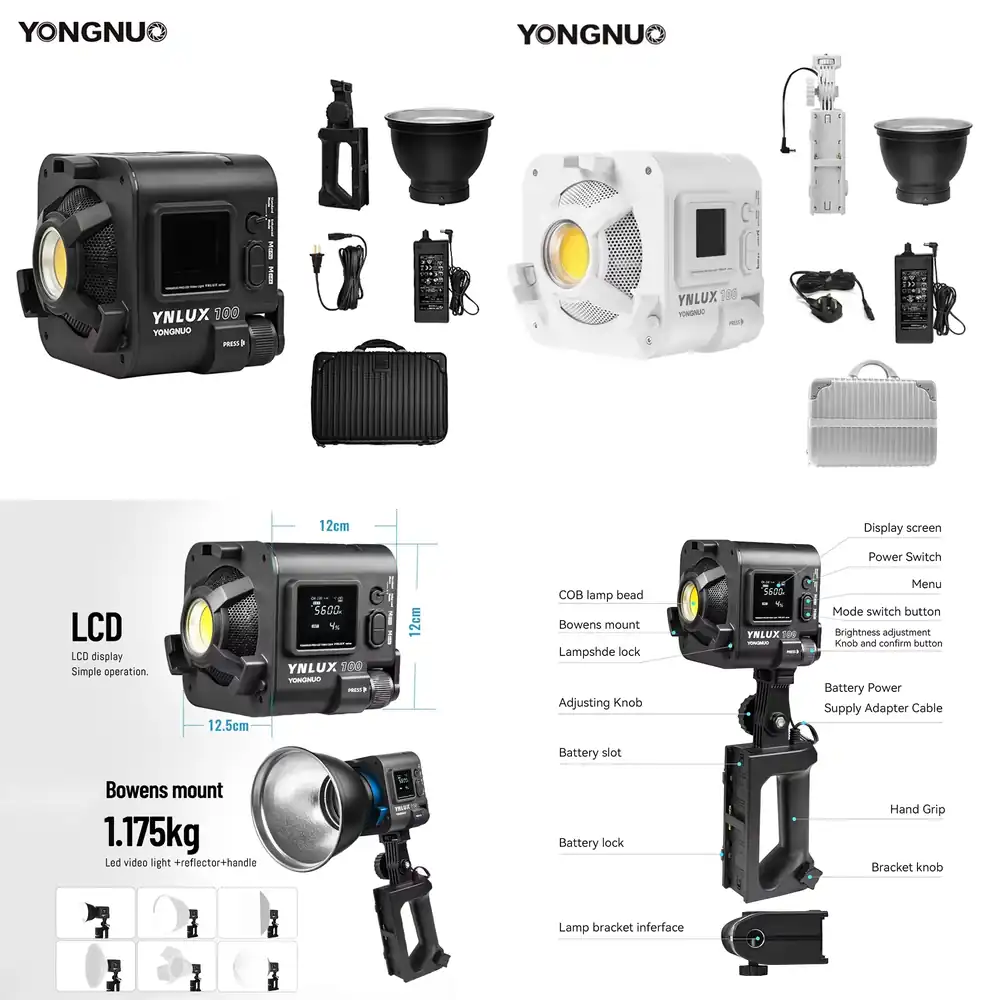 Photography Lighting Led - YONGNUO YNLUX100 100W 3200K-5600K Компактный ручной