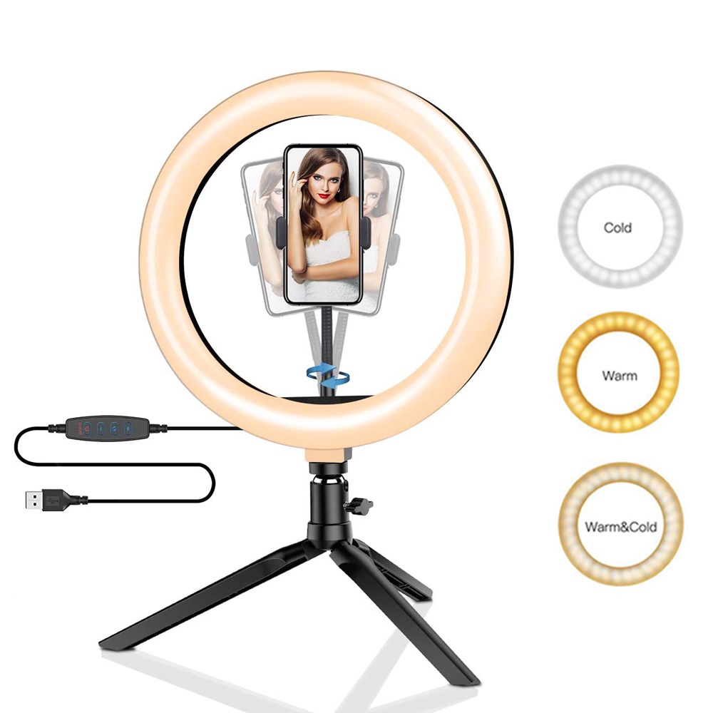 Photography Lighting Tent - 26 см 10-дюймовый светодиодный кольцевой светильник