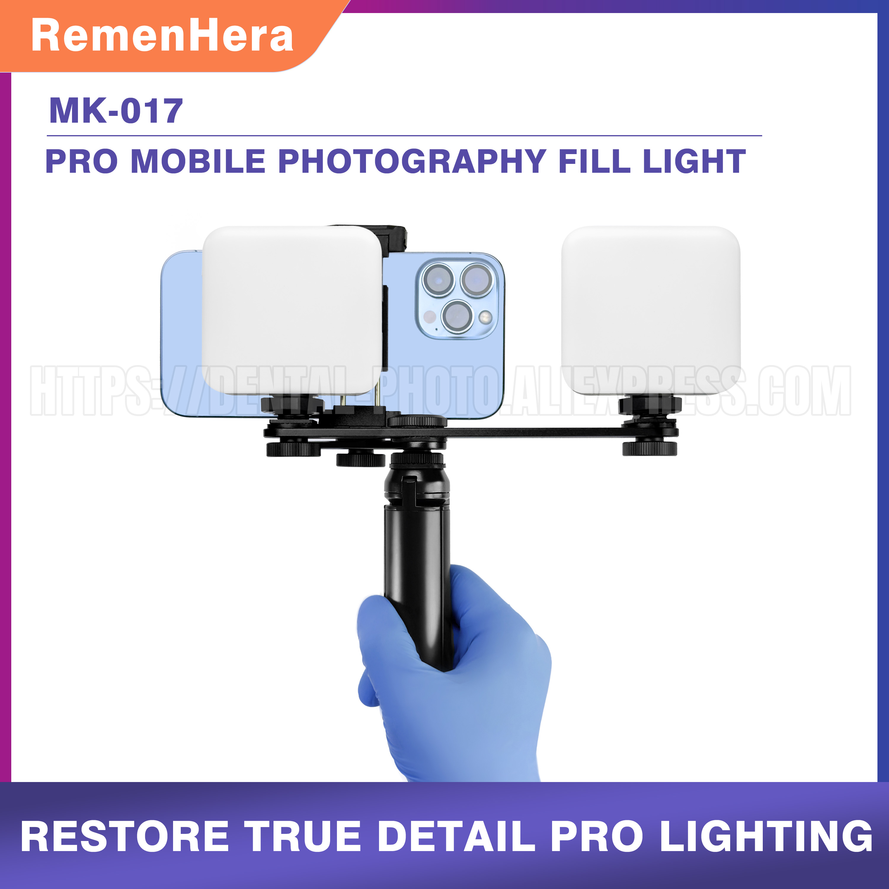Photography Mobile Lighting - Светодиодный портативный светильник HERA для мобильной