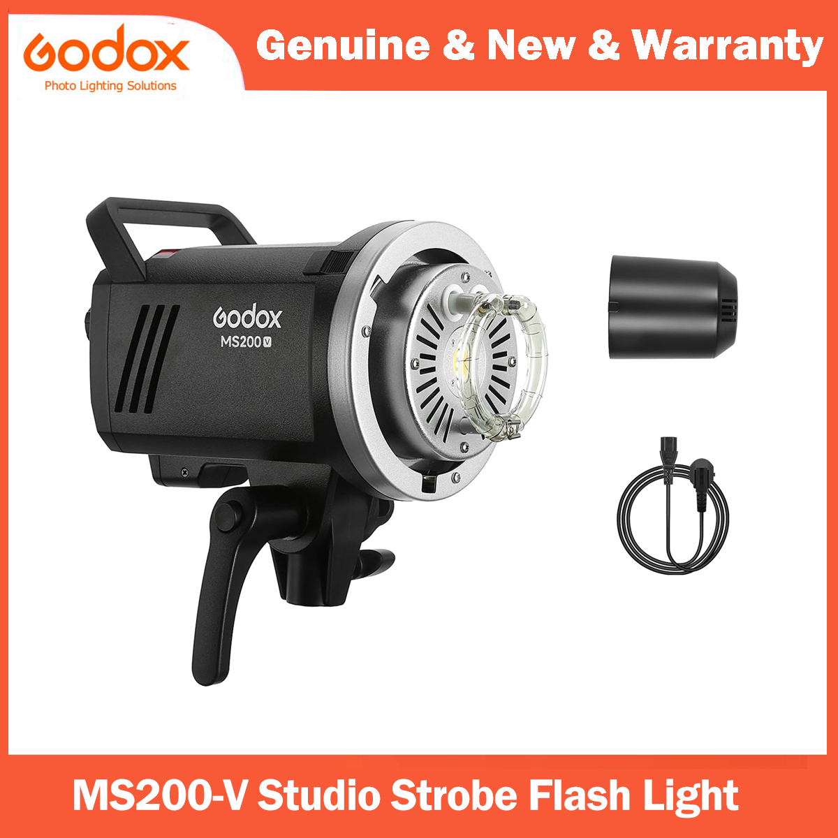 Photography Lighting Portrait - Godox MS200V Студийная стробоскопическая вспышка 200