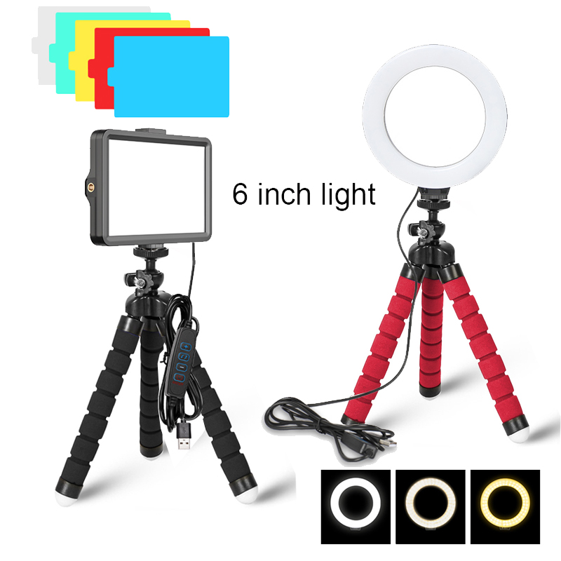 Photography Mobile Lighting - Кольцевой светодиодный светильник с регулируемой яркостью,