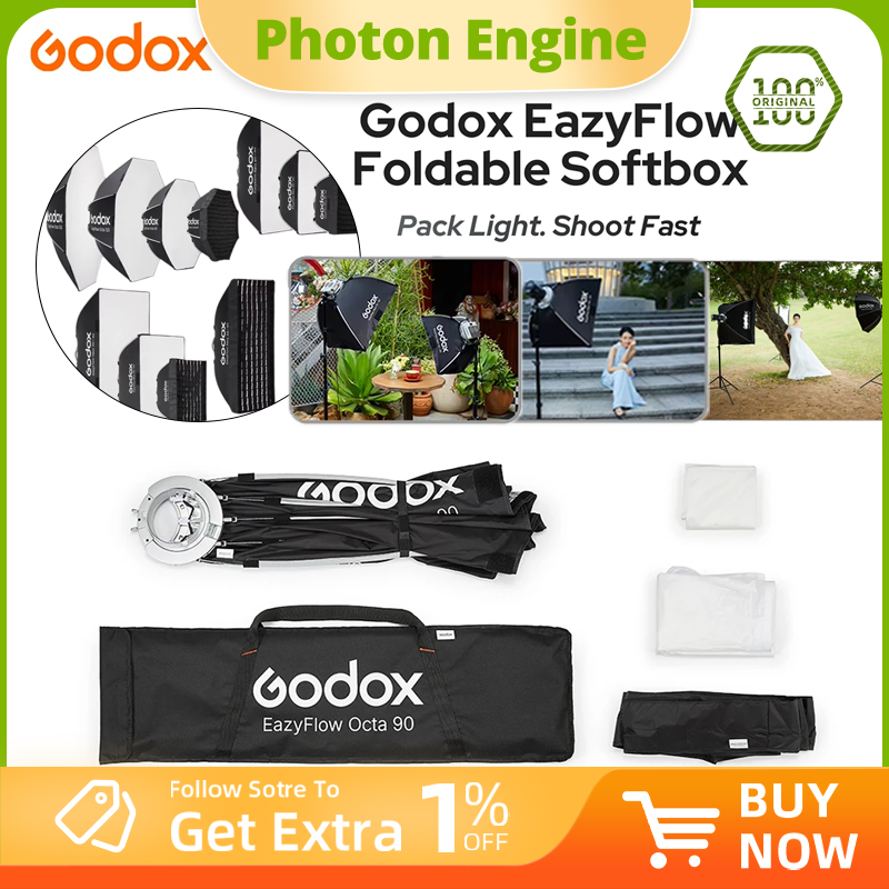 Photography Lighting Setup - Складной софтбокс Godox серии EazyFlow с