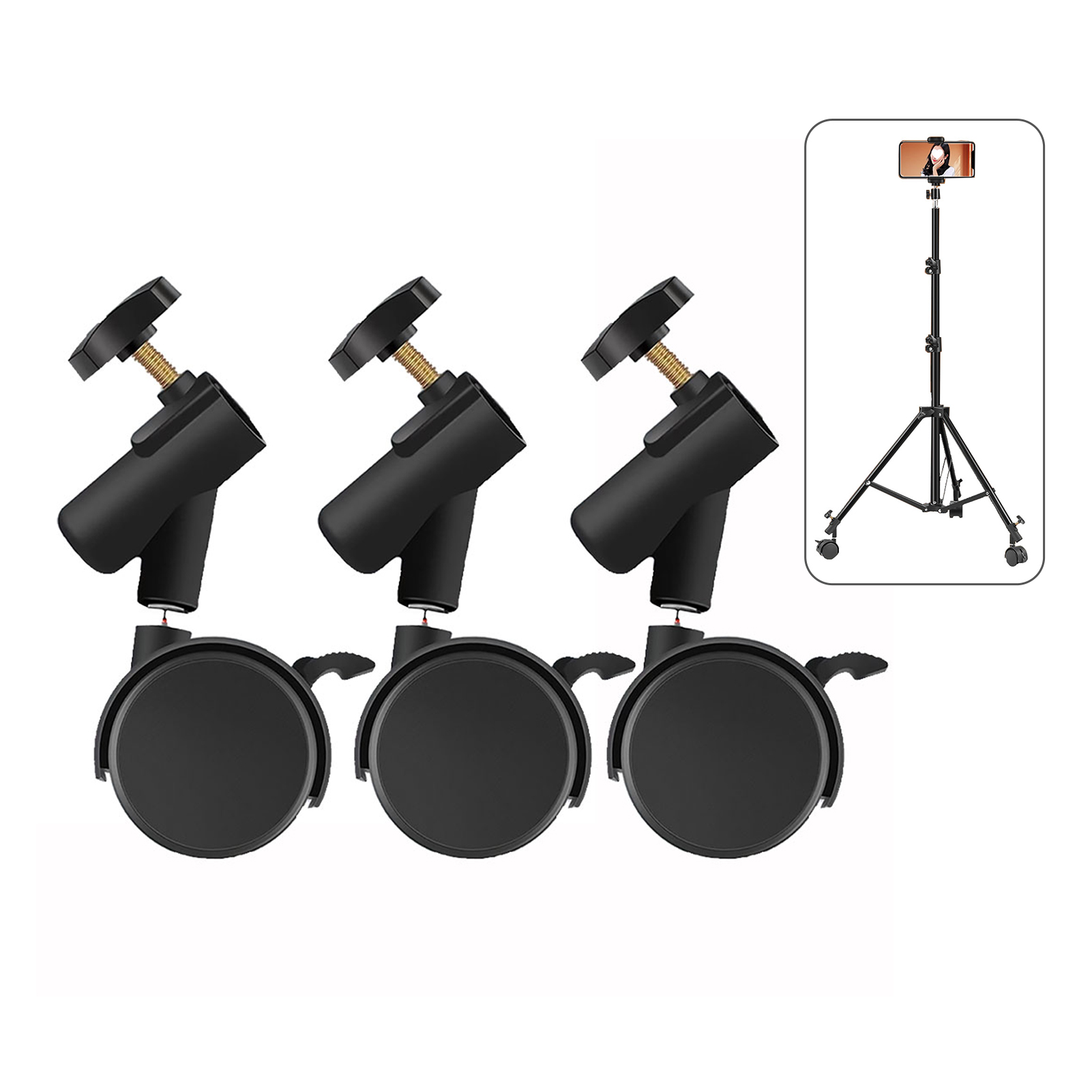 Photography Lighting Setup - Комплект из 3 гибких колес-роликов с