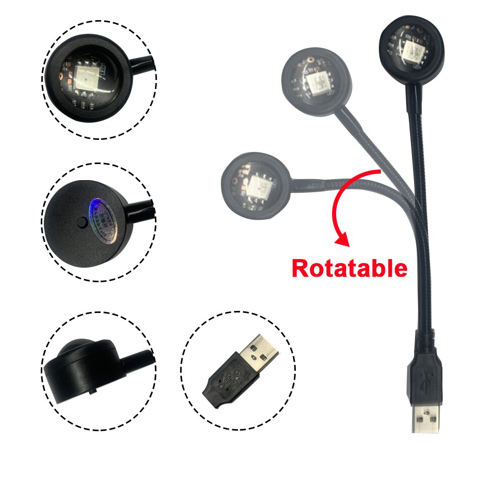 Красочная градиентная USB-ламп – обзор и цена Photography Lighting Setup