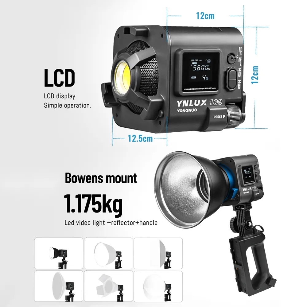 YONGNUO YNLUX100 100W 3200K-56 – обзор и цена Photography Lighting Led